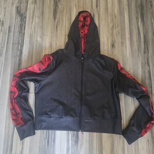 San Francisco 49ers Cropped Athletic Zip Hoodie